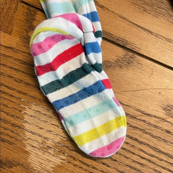 Primary Rainbow Striped Kids Footie Pajama size 12-18 mo - Picture 7 of 7